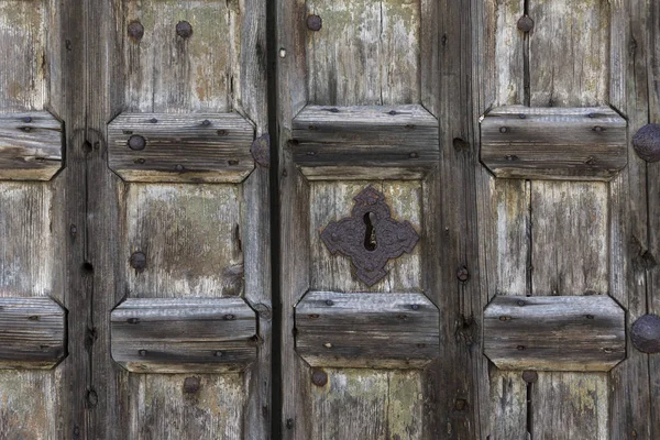 Ancient Wooden Door Venice Italy — Stock Photo, Image