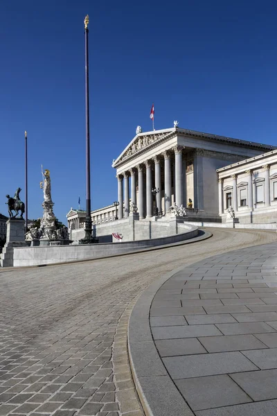 Edificios Del Parlamento Ringstrabe Viena Austria Parlamento Austríaco Legislatura Bicameral — Foto de Stock