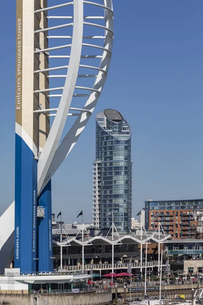 Emirates Spinnaker Tower 170M 560 Observation Tower Portsmouth Hampshire England — Stock Photo, Image