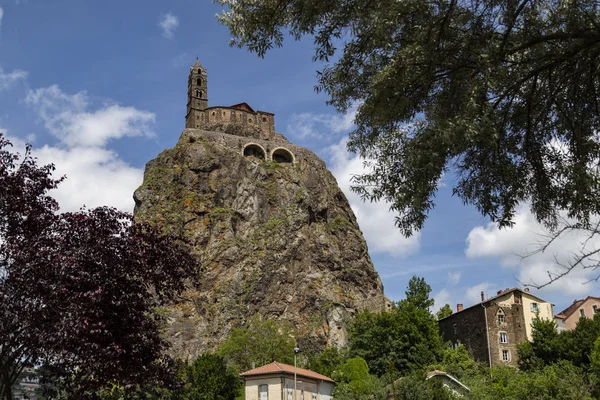 Cappella Michel Daiguilhe Nella Città Puy Velay Nella Regione Alvernia — Foto Stock