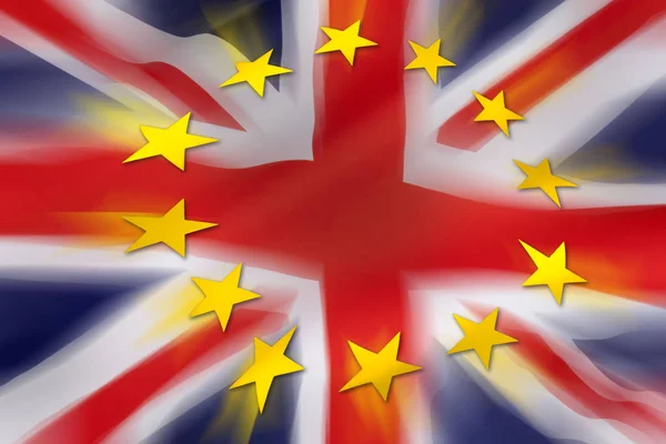 Brexit Das Vereinigte Königreich Verlässt Die Europäische Union — Stockfoto