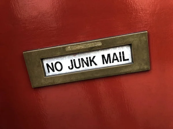 Letter Box Junk Mail — Stockfoto