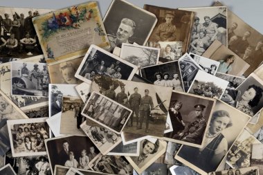 Yaklaşık 1890 yaklaşık 1950 kadar kalma Şecere - Aile tarihi - eski aile fotoğrafları.