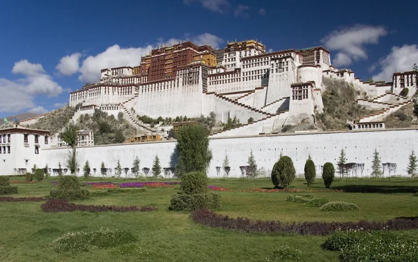 Дворец Потала Лхасе Тибетский Автономный Район Китая Резиденция Далай Ламы — стоковое фото
