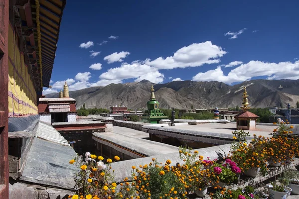 Samye Kolostor Tibet Kína Tsetang Közelében Samye Kolostor Vagy Samye — Stock Fotó