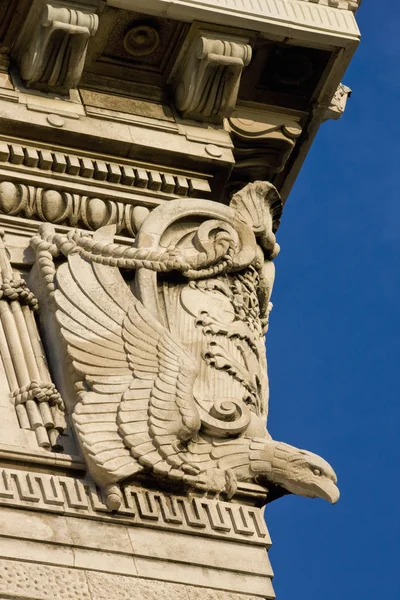 Архітектурні Деталі Печінці Будівлі Місті Ліверпуль Мерсісайдське Північному Заході Англії — стокове фото