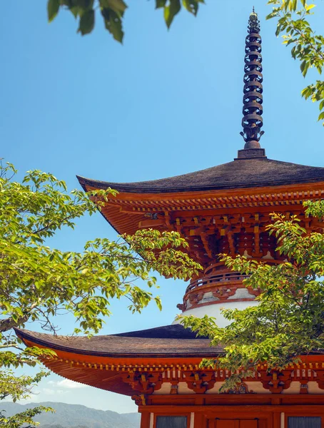 Beş katlı Pagoda - Miyajima - Japonya — Stok fotoğraf