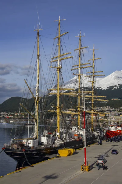 Sailing ship - Ushuaia - Argentyna — Zdjęcie stockowe