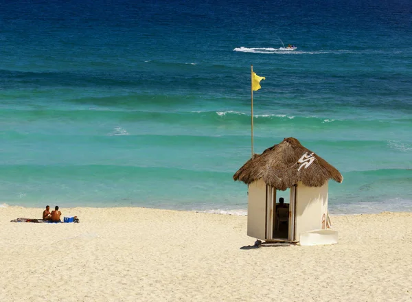 Strand Cancun Het Schiereiland Yucatan Mexico — Stockfoto