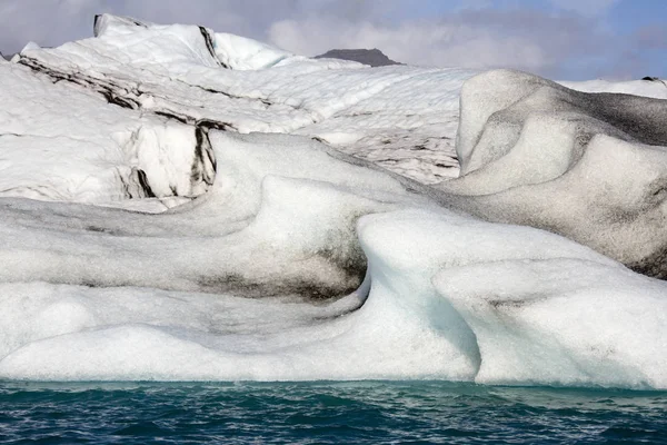 Jokulsarlon Gleccser Lagúna Jéghegyek Izland Déli Partjainál — Stock Fotó