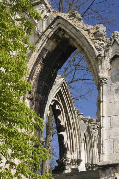 York Abbey - York - İngiltere kalıntıları — Stok fotoğraf