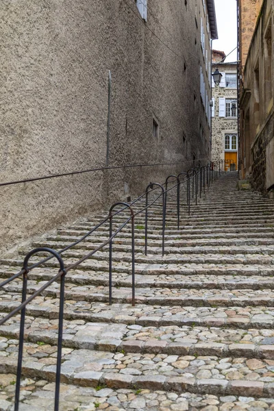 Steile Stufen - le puy-en-velay - Frankreich — Stockfoto