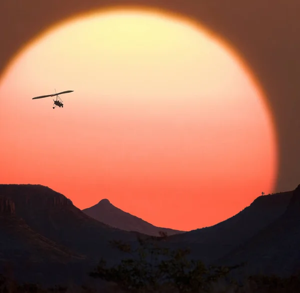 Намібійським захід сонця — стокове фото