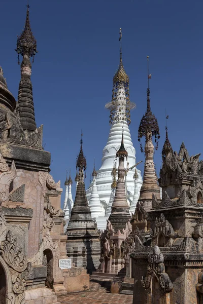 ミャンマーのシャン州 kakku 仏教寺院 — ストック写真