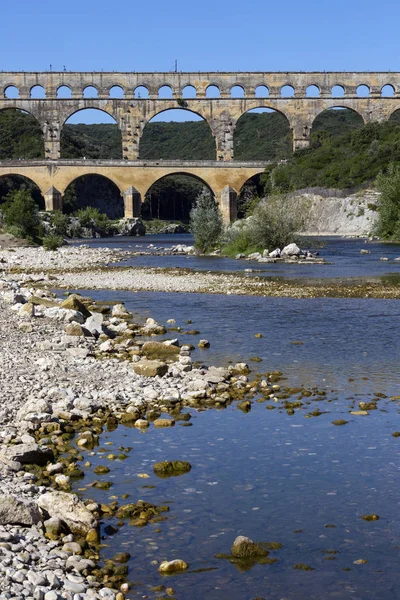 Pont du Gard - Roman Aqueduct - France — Stock Photo, Image