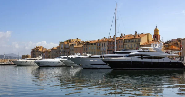 St. Tropez na Riviera Francesa no Sul de França — Fotografia de Stock