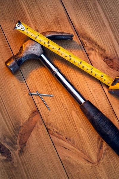 Laying Flooring Workmans Tools — Stock Photo, Image