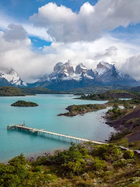 Βουνοκορφές Της Cordillera Del Paine Στο Εθνικό Πάρκο Torres Del — Φωτογραφία Αρχείου