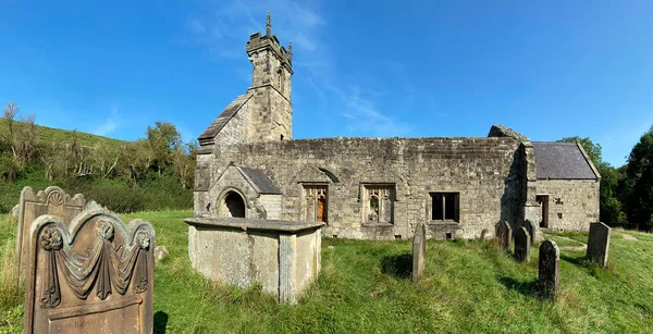 Zřícenina Středověkého Kostela Martina Wharram Percy North Yorkshire Spojené Království — Stock fotografie