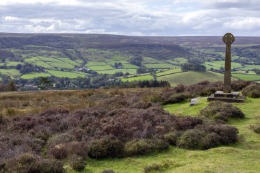 Rosedale Kuzey York Moors Ulusal Parkı 'nda, İngiltere' nin kuzeydoğusunda..
