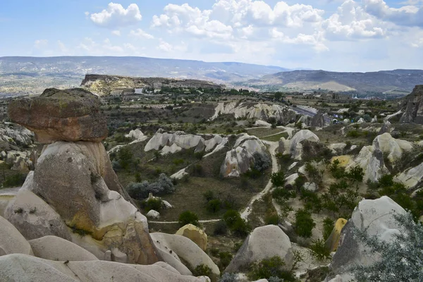 View Cappadocia Eroded Landscape Volcanic Tuffstone Goreme — Stock Photo, Image