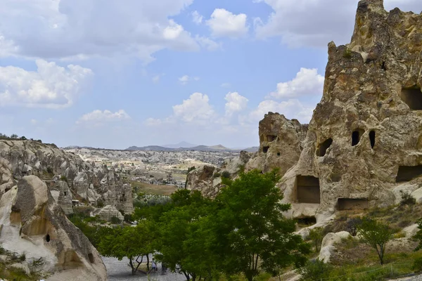 Iglesias Corte Rocoso Goreme Museo Aire Libre — Foto de Stock