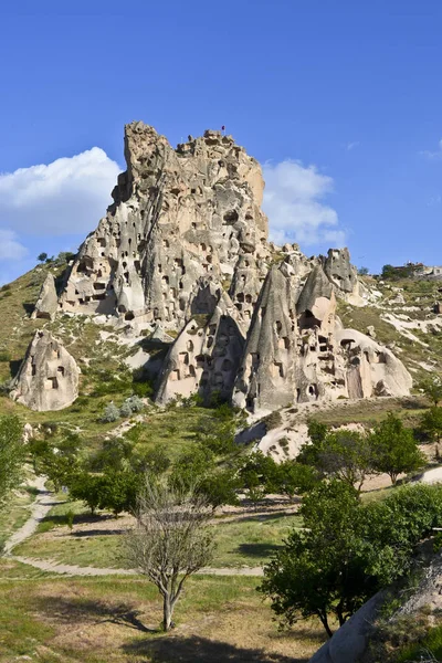 Bajkowe Kominy Üçhisar Cappadocia — Zdjęcie stockowe