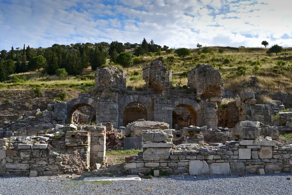 Ruïnes Van Oude Griekse Stad Efeze — Stockfoto