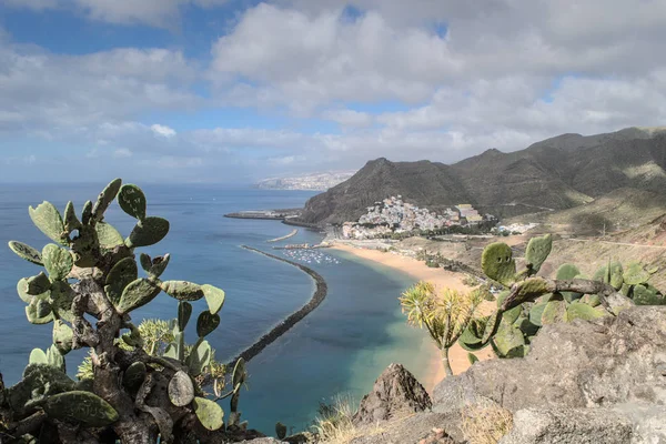 Pohled Pláž Las Teresitas Tenerife — Stock fotografie