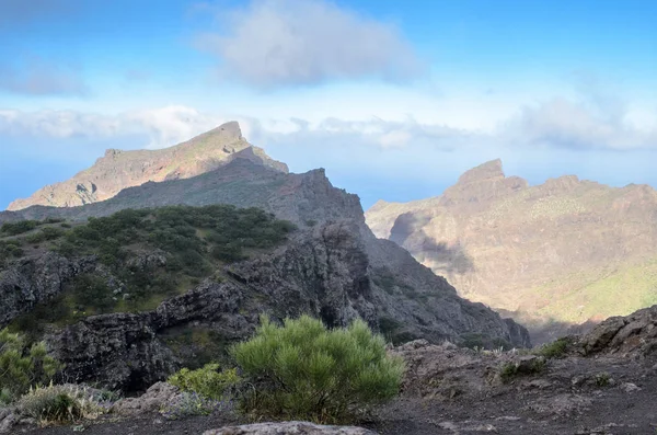 Widok Góry Pobliżu Miejscowości Masca Teneryfa Wyspy Kanaryjskie Hiszpania — Zdjęcie stockowe