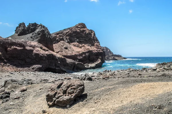 Blick Auf Felsige Küste Vom Punto Teno Kap Teneriffa Kanarische — Stockfoto