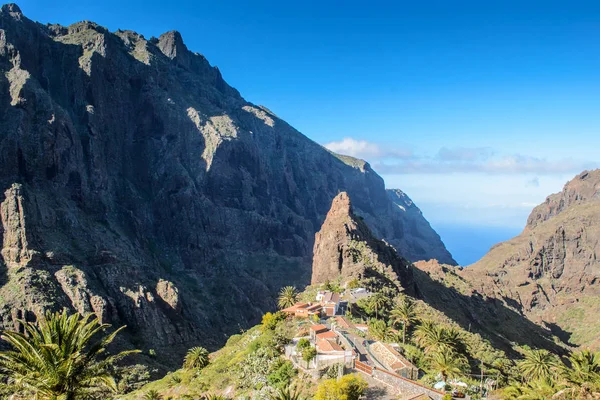 Görünüm Masca Köyü ada Tenerife, Kanarya Adaları, İspanya