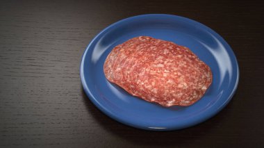 Dilim salam mavi daire üzerinde