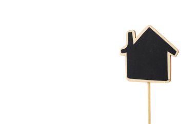 Beyaz arkaplanda tahta tahtası.