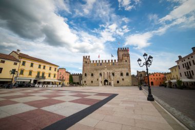 Marostica kalesi, İtalya.