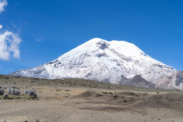 Volcán Chimborazo Punto Más Cercano Sol Ecuador — Foto de Stock