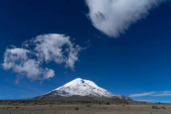 Chimborazo Volcano Closest Point Sun Ecuador — Stock Photo, Image