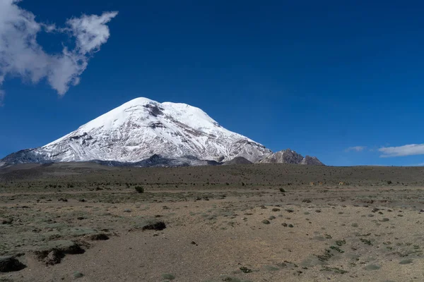 Chimborazo Ηφαίστειο Πιο Κοντινό Σημείο Στον Ήλιο Εκουαδόρ Royalty Free Φωτογραφίες Αρχείου