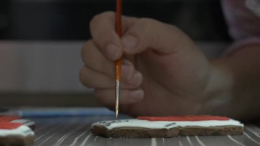 Lezzetli bir tatlıya hamur işi el çizimi