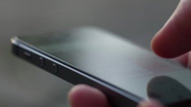 Smartphone kullanımı yakın çekim 4k