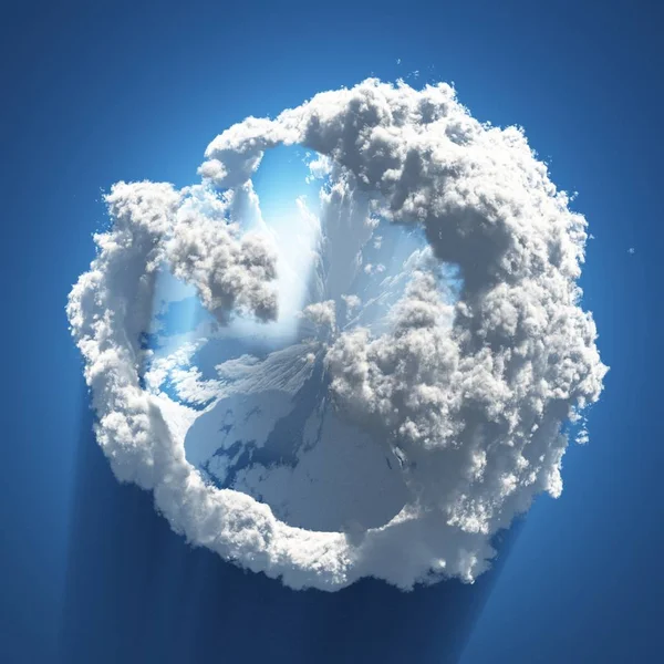 Abstração Formação Nuvens Esféricas — Fotografia de Stock