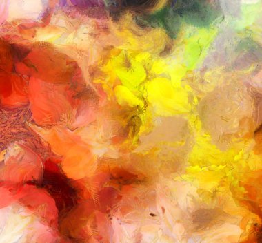 Soyut arkaplan. Tuval üzerine yağlı boya boya. Çoklu renk dokusu