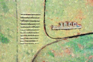Eski kamyon Closeup soyut sanat 