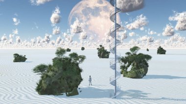 Beyaz kum ile Rock Adaları Oasis