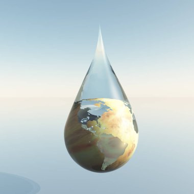 Mars ile dünya kıta içinde su damlası