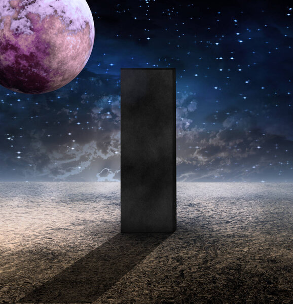 Monolith on Lifeless Planet