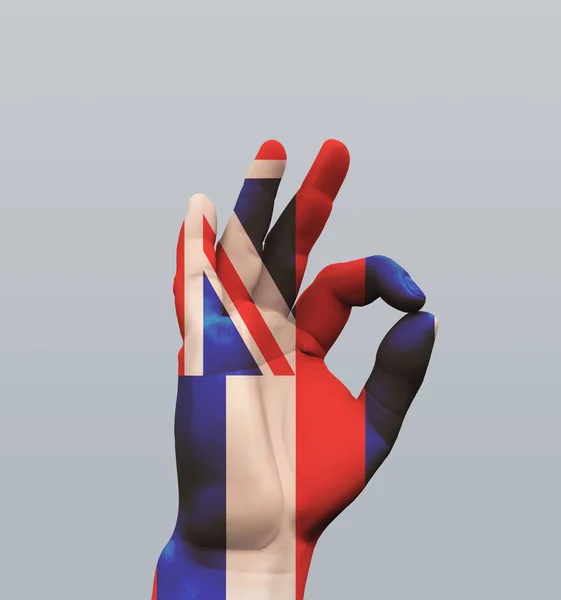 Bandeira Grã Bretanha Sign — Fotografia de Stock