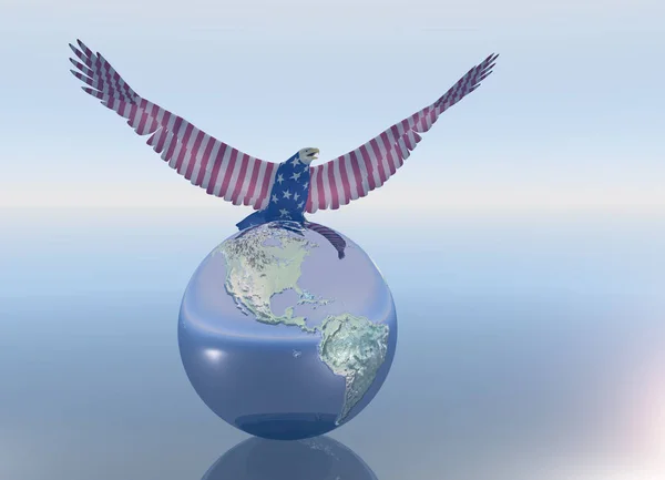 Eagle Globe — Stock Photo, Image