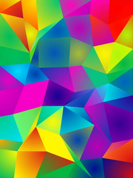 Полигональный Яркий Цветовой Фон Рендеринг — стоковое фото