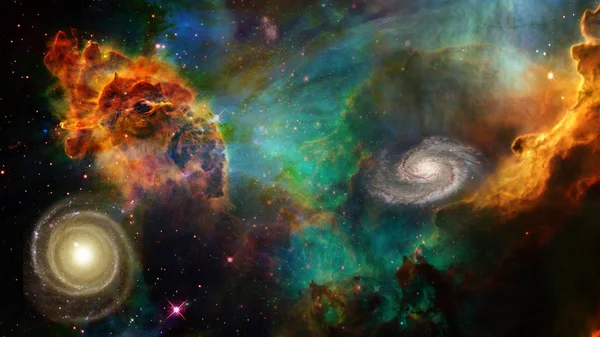 このイメージの Nasa によって供給の深宇宙要素 — ストック写真